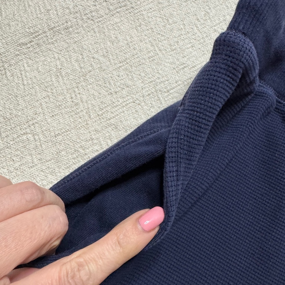 Ralph Lauren Polo Men’s Navy Blue Waffle Lounge Sleepwear Pants L - Picture 7 of 8